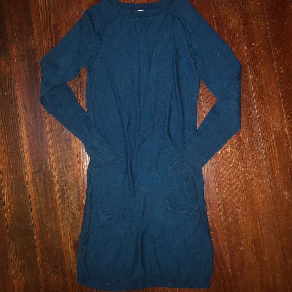 Mission Long Sleeved Sweater Dress with Pockets